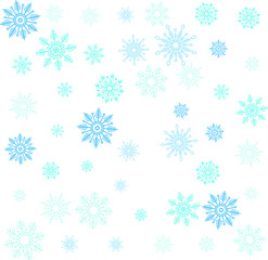 Crystal of snow pattern