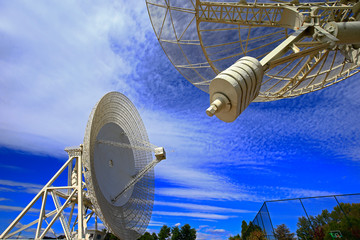 The observatory radio telescope
