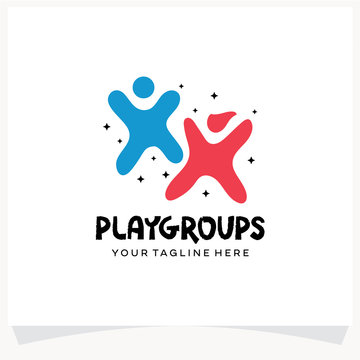 Kids Playground Logo Design Template