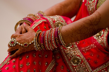 henna design, bride , Hindu wedding , Rajasthan, India