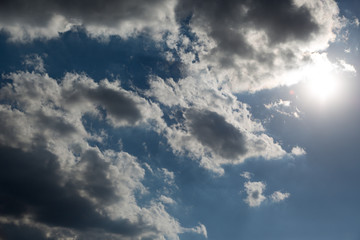 Blue skies with clouds