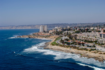 Fototapeta premium La jolla shore line aerial