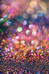 glitter gold bokeh Colorfull Blurred abstract background for birthday, anniversary, wedding, new...