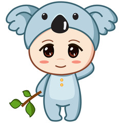 baby in cute Koala costume 