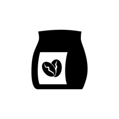 coffee, bag, grains icon. Simple glyph vector of food set for UI and UX, website or mobile application