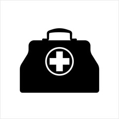 Doctor Bag Icon, First Aid Box Icon