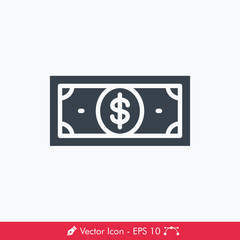 Money (Dollar) Icon / Vector