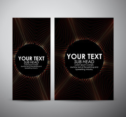 Brochure business design Abstract red circle lights wave pattern technology background. 