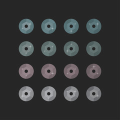 Fototapeta premium The Grey Sequin, Glitter. Abstract Vector Object.