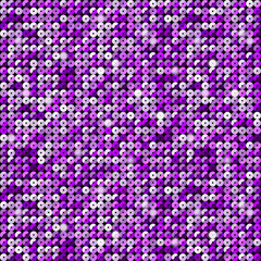 The Banner Purple Sequins Glitter, Sparkle, Back.