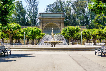 Water fountain in Golden Gate Park, San Francisco, California