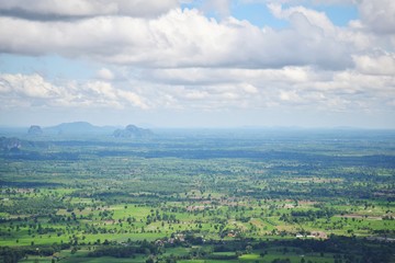 Fototapeta na wymiar Scenic view of Thai hill tribe village, Amphoe Noen Maprang, Phitsanulok.