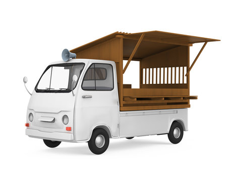 Japanese Food Truck Isolated
