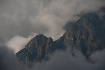 High ice mountain in Nepal