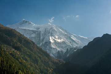 Fototapeta premium High ice mountain in Nepal