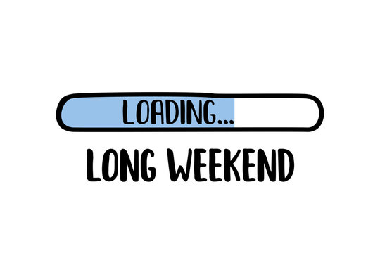 Doodle Download bar,long weekend loading text