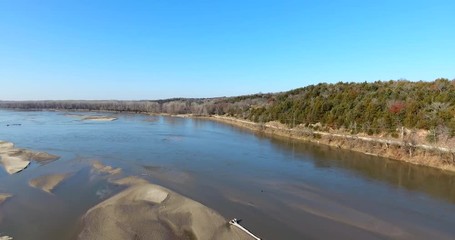 The Platte river in Nebraska - Powered by Adobe