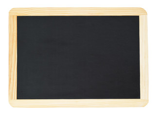 Black chalkboard with wooden frame