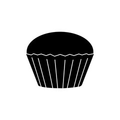 Muffin icon, logo on white background