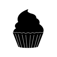 Muffin icon, logo on white background