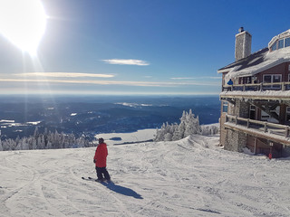 Scenic view of a ski resort Mont-Tremblant