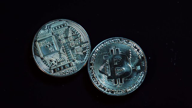 Currency concept - cryptocurrency, bitcon