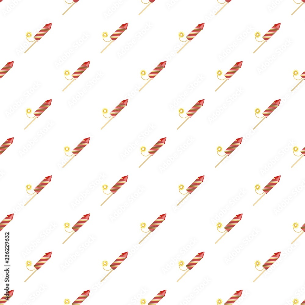 Poster festive rocket pattern seamless vector repeat for any web design