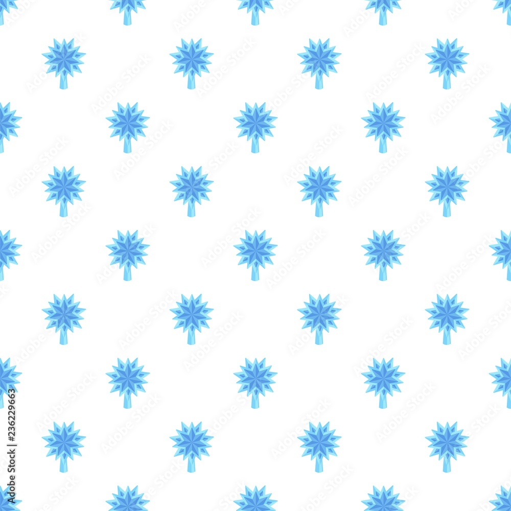 Poster blue star fir tree pattern seamless vector repeat for any web design