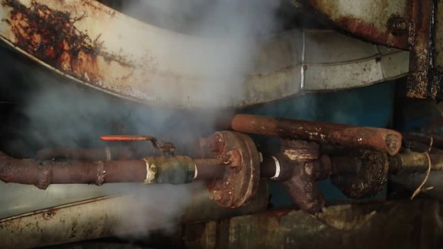 steam power in old factory