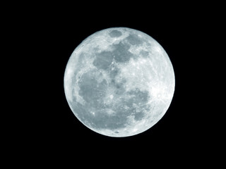 Full moon / The Moon is an astronomical body that orbits planet Earth and is Earth's only permanent natural satellite. It is the fifth-largest natural satellite in the Solar System