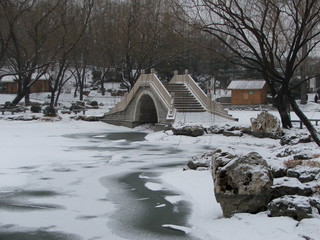 bridge in winter