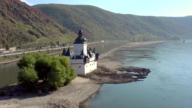 Kaub and Pfalzgrafenstein Castle a Unique Toll on the Rhine in Germany