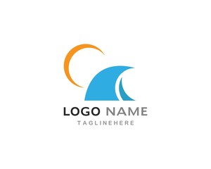 Water Wave symbol and icon Logo Template