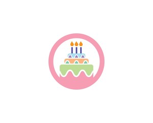 Cake logo vector