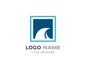 Water Wave symbol and icon Logo Template