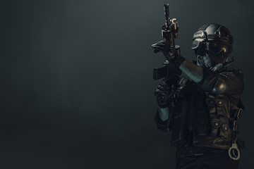 special forces soldier police, swat team member