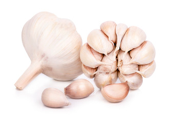 Garlic isolated on white background