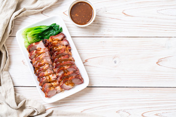 roast barbecue red pork
