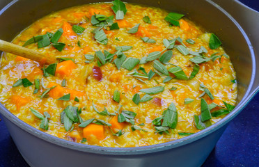 Risotto with pumpkin and sage