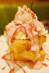 delicious ice cream dessert