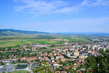Fototapeta na wymiar View of the city in Transylvania Romania