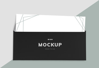 Formal letter and envelope mockup