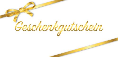 Geschenk Schleife Gold 