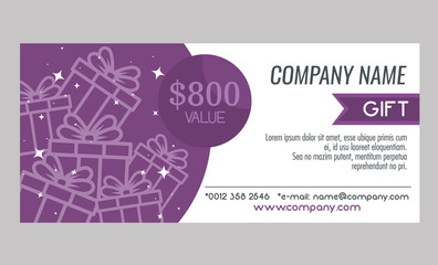 gift coupon with special sale to buy