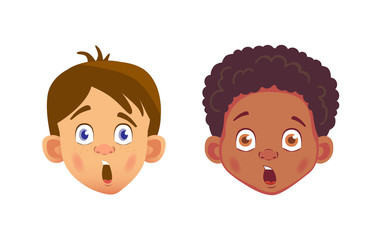 faces of boys character set