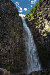 Fototapeta na wymiar The waterfall Njupeskar in northern Sweden