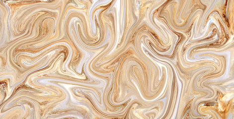 Liquid oil paint wave texture background, - 236245445