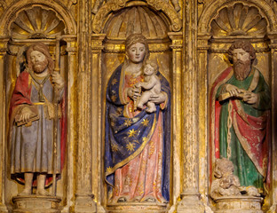 Naklejka premium Kaplica Santa Fe lub San Bartolome - Santiago de Compostela