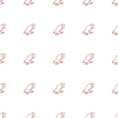 peregrine pattern repeat seamless on white background. Editable line peregrine icons from animals collection. eagle icon for web and mobile.