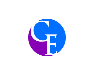 CE Letter Logo Design Template Vector